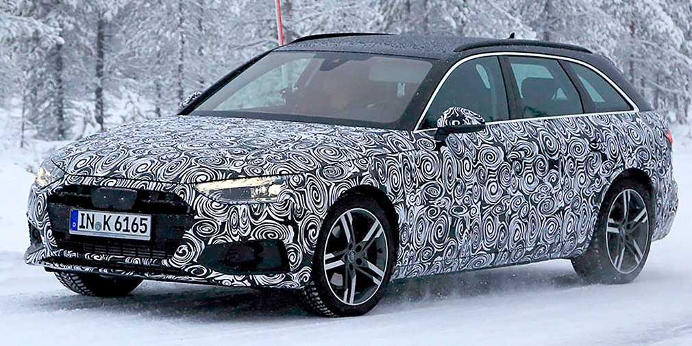 Перші тести оновленого універсала Audi A4 Avant пройшли на засніжених дорогах