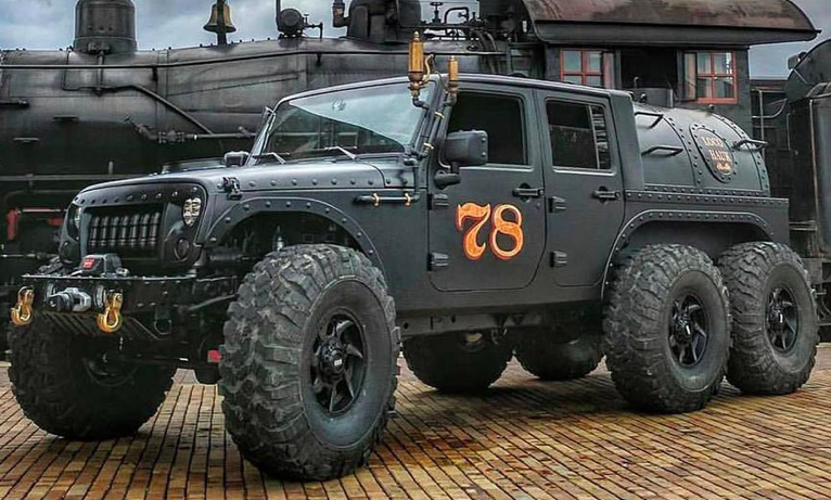 Продається 6-колісний Jeep Wrangler з паровим мотором