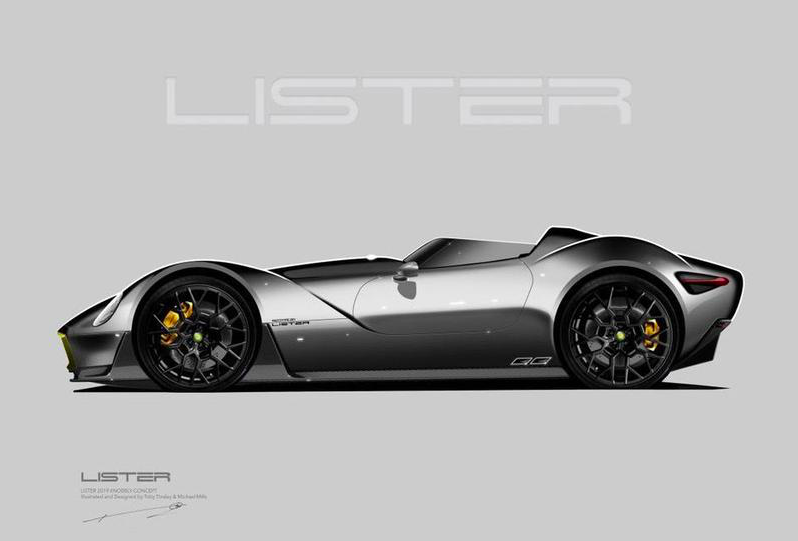 Lister на новому фото показала сучасний аналог спорткара 50-х