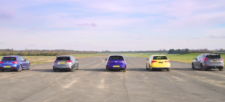 П'ять найкращих «заряджених» хетчбеків змагалися на прямій (ВІДЕО)