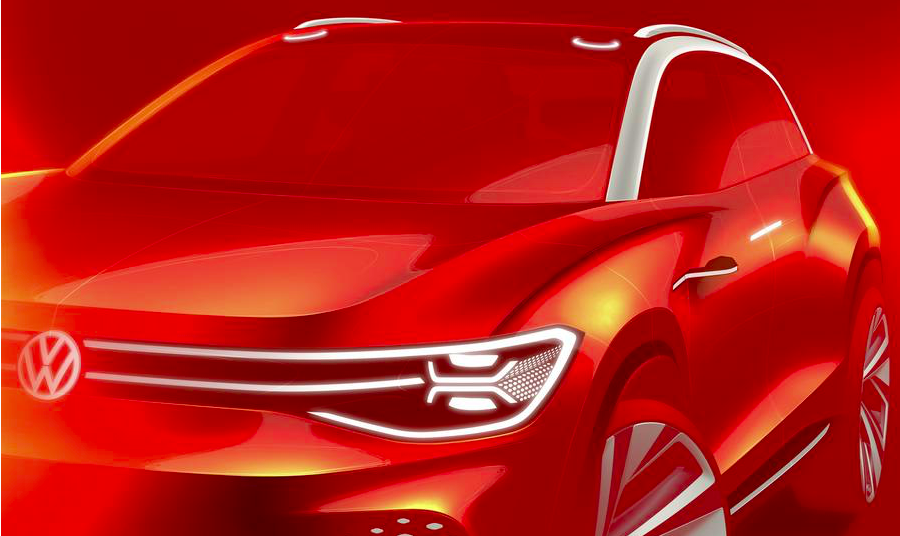 Volkswagen продемонстрував перший малюнок величезного кросовера на електриці