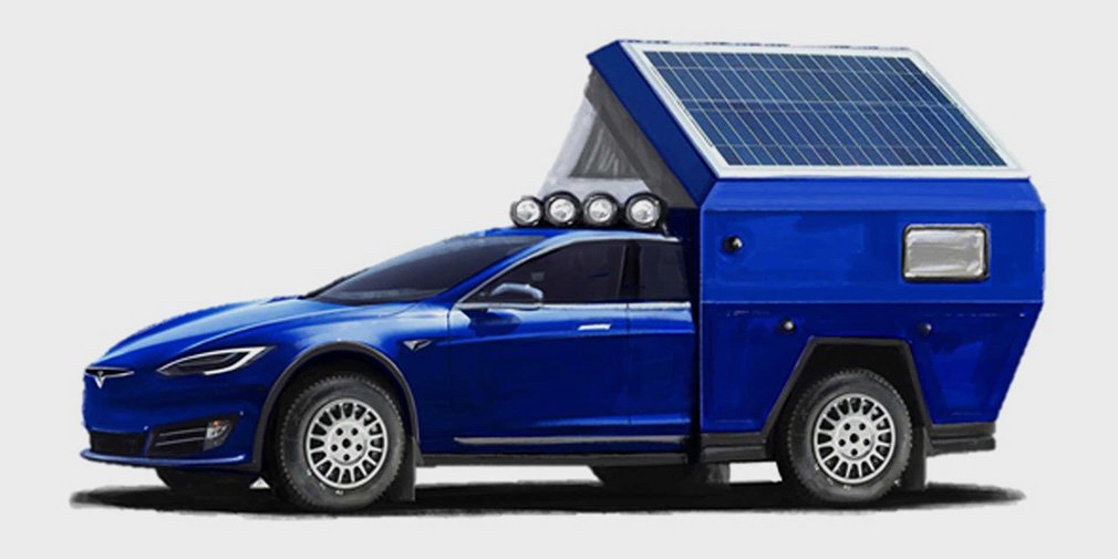 Tesla Model S перетворився на будинок на колесах