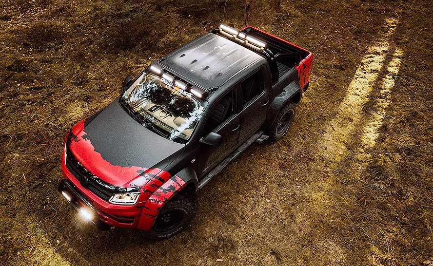Volkswagen Amarok перетворився на широкий 2-метровий позашляховик