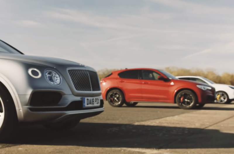 Bentley, Porsche та Alfa Romeo визначили, який SUV найкращий у гонці (ВІДЕО)
