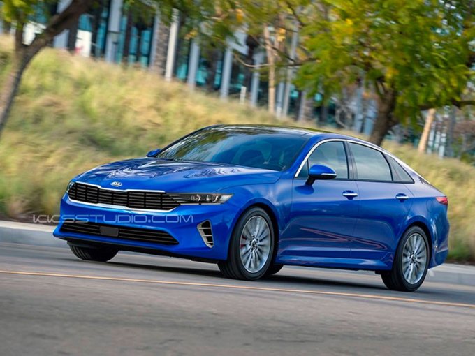 Новенька KIA Optima продемонстрована на першому малюнку