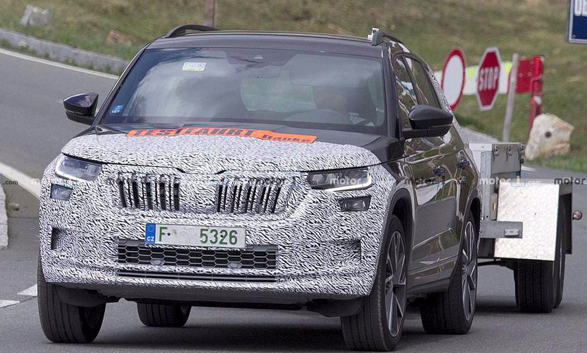 Вперше на тестах попався оновлений Skoda Kodiaq