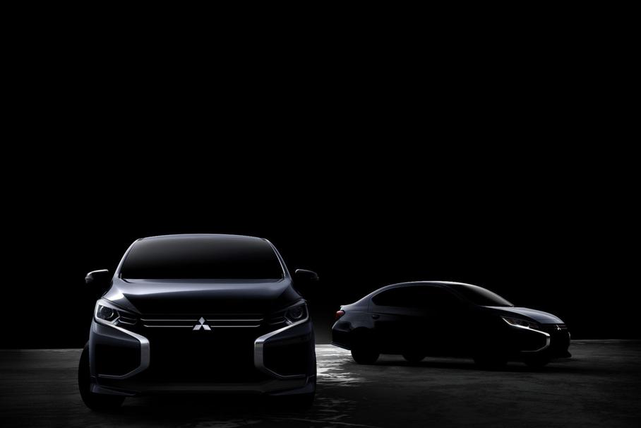 Mitsubishi показала нові Mirage та Attrage на першому зображенні