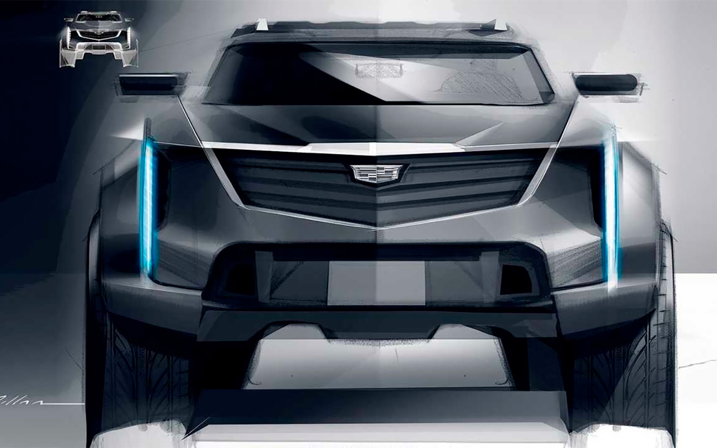 Cadillac показав таємничий позашляховик на фото