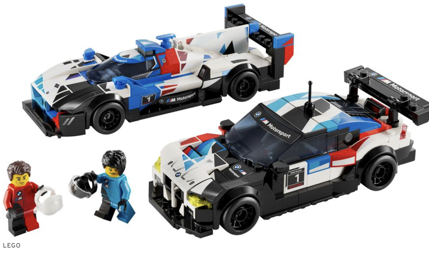 Гоночні автомобілі BMW M4 GT3 та M Hybrid V-8 перетворилися на моделі Lego