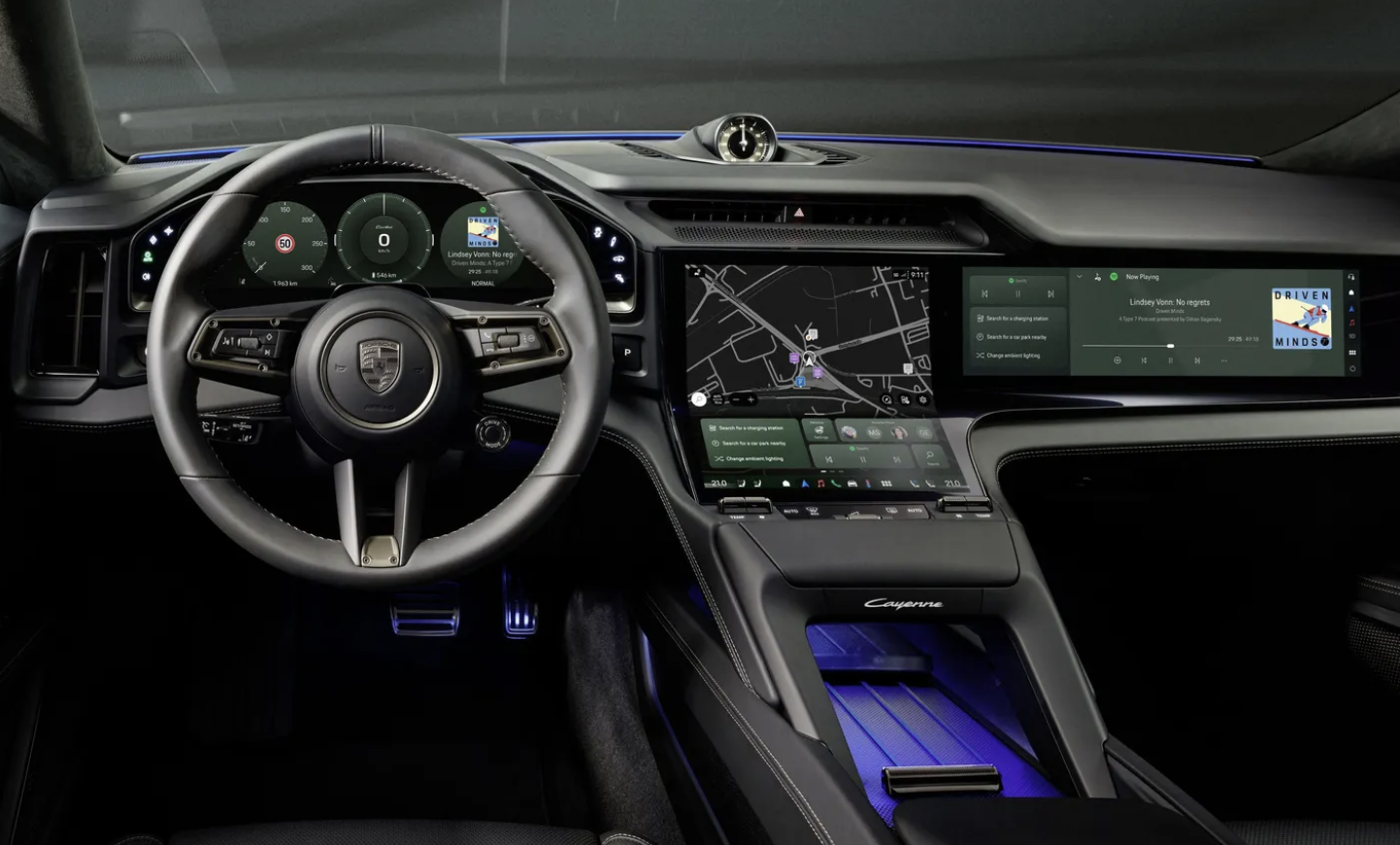 Електричний Porsche Cayenne отримає найбільший безперервний дисплей у історії марки