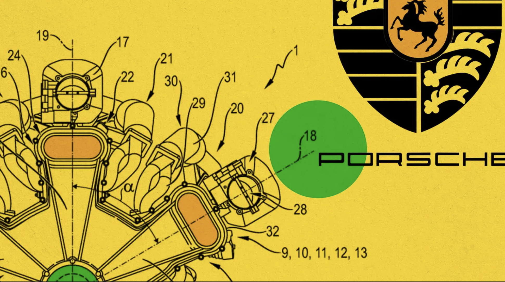 Porsche запатентувала унікальний W18-двигун: новий етап розвитку надпотужних моторів