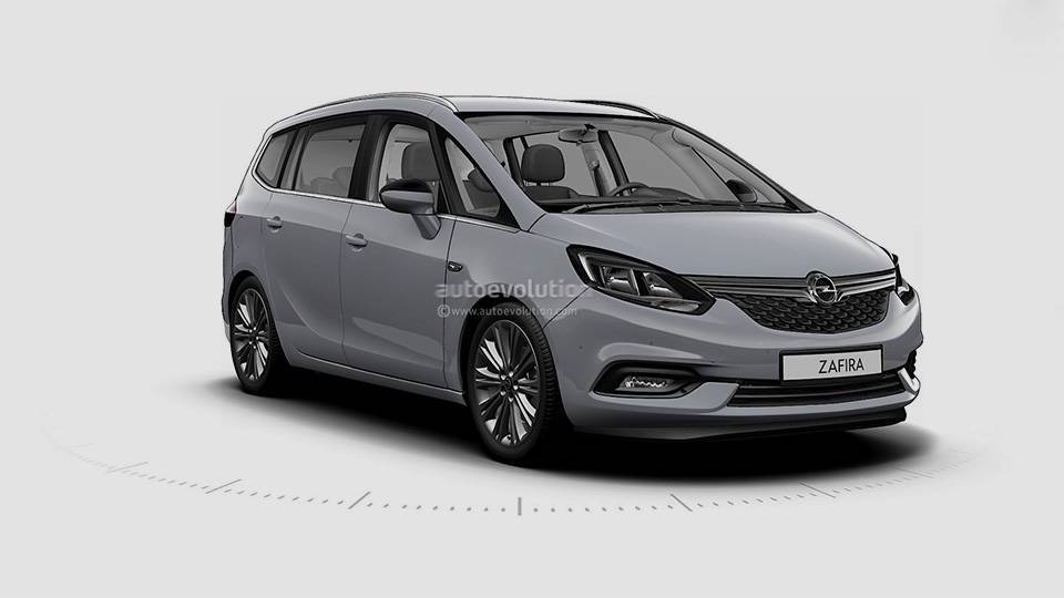 Перша порція зображень рестайлінгового Opel Zafira потрапила в Інтернет
