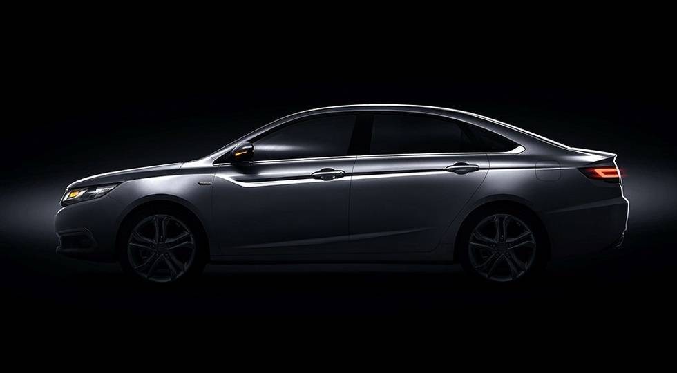 Geely продемонструвала тизерні зображення новенького седана