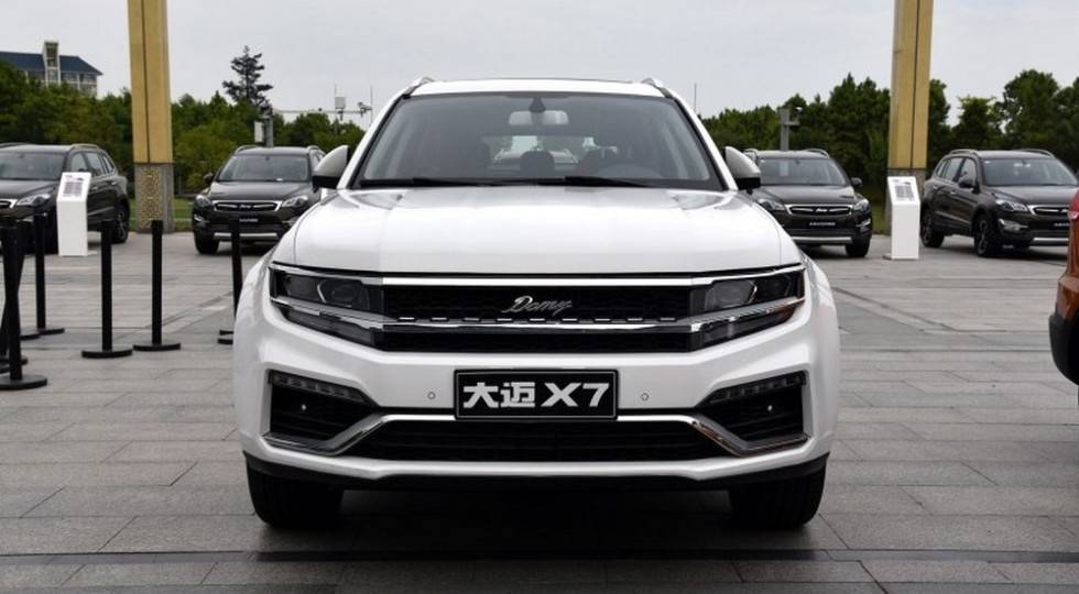 Новенький кросовер Zotye Damai X7 офіційно представлений