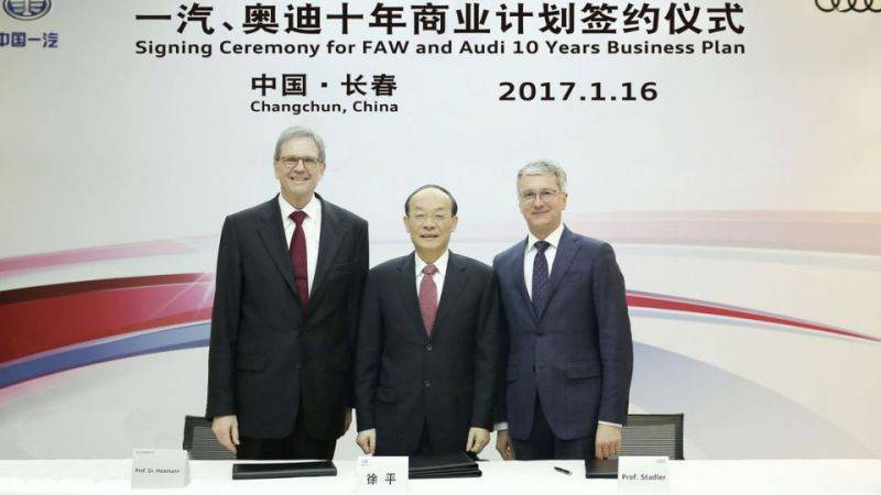 Електрокари Audi беруть курс на Китай