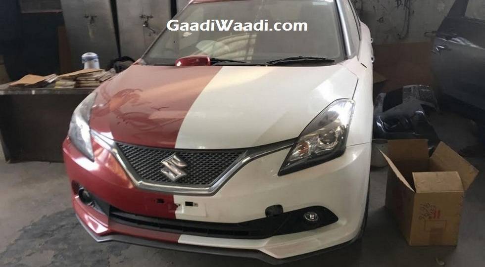 Спортивний Suzuki Baleno попався без захисного камуфляжу